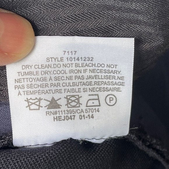 Tory Burch Women's Wool Stretch Dress Pants/ Trousers, Navy Blue, 8 - Picture 7 of 11